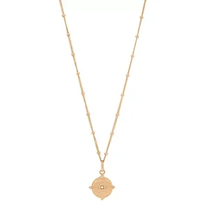 Halskette Evil Eye, 45cm, 18 Karat Rosegold vergoldet-LEAF Outlet