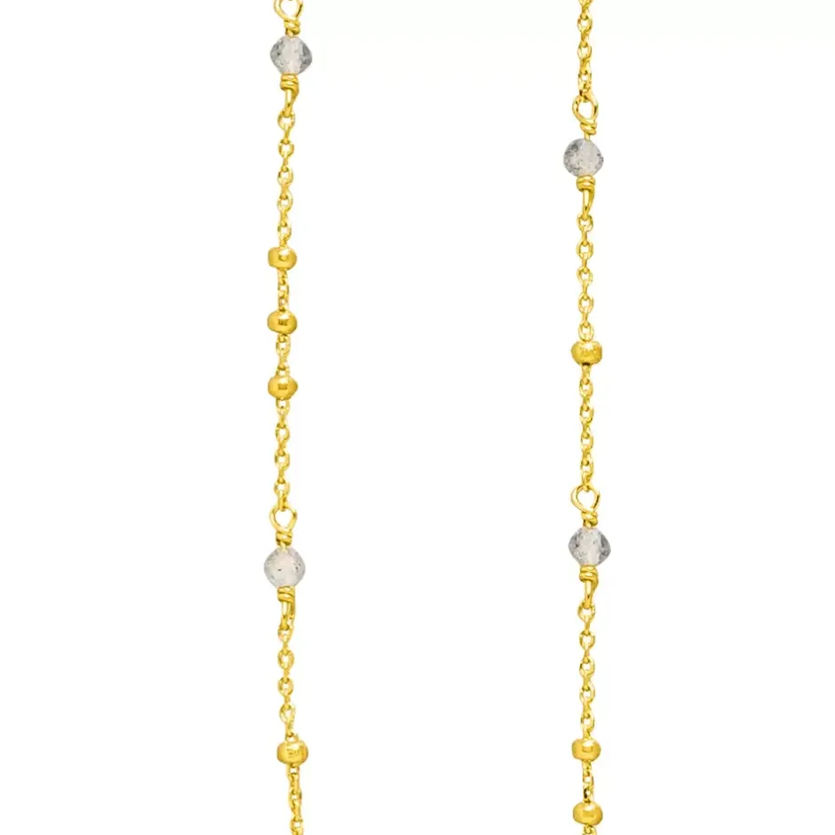 halskette_flying_gems_lab_1-1.webp Halskette Flying Gems, Labradorit, 90cm, 18 Karat Gelbgold vergoldet-LEAF New