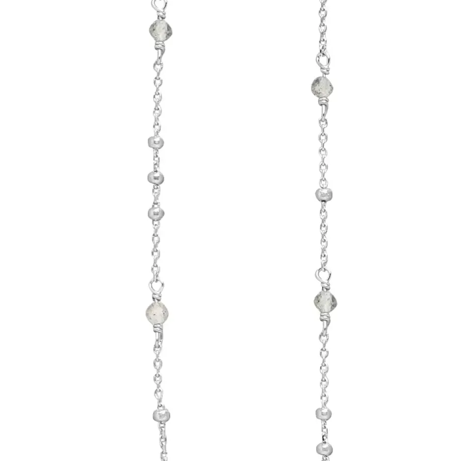 halskette_flying_gems_lab_1.webp Halskette Flying Gems, Labradorit, 90cm, 925 Sterlingsilber-LEAF Sale