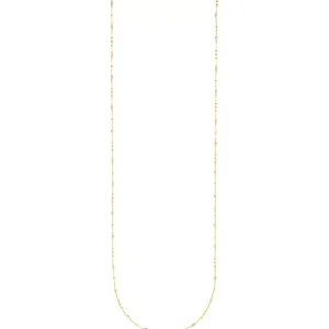 Halskette Flying Gems, Labradorit, 90cm, 18 Karat Gelbgold vergoldet-LEAF New