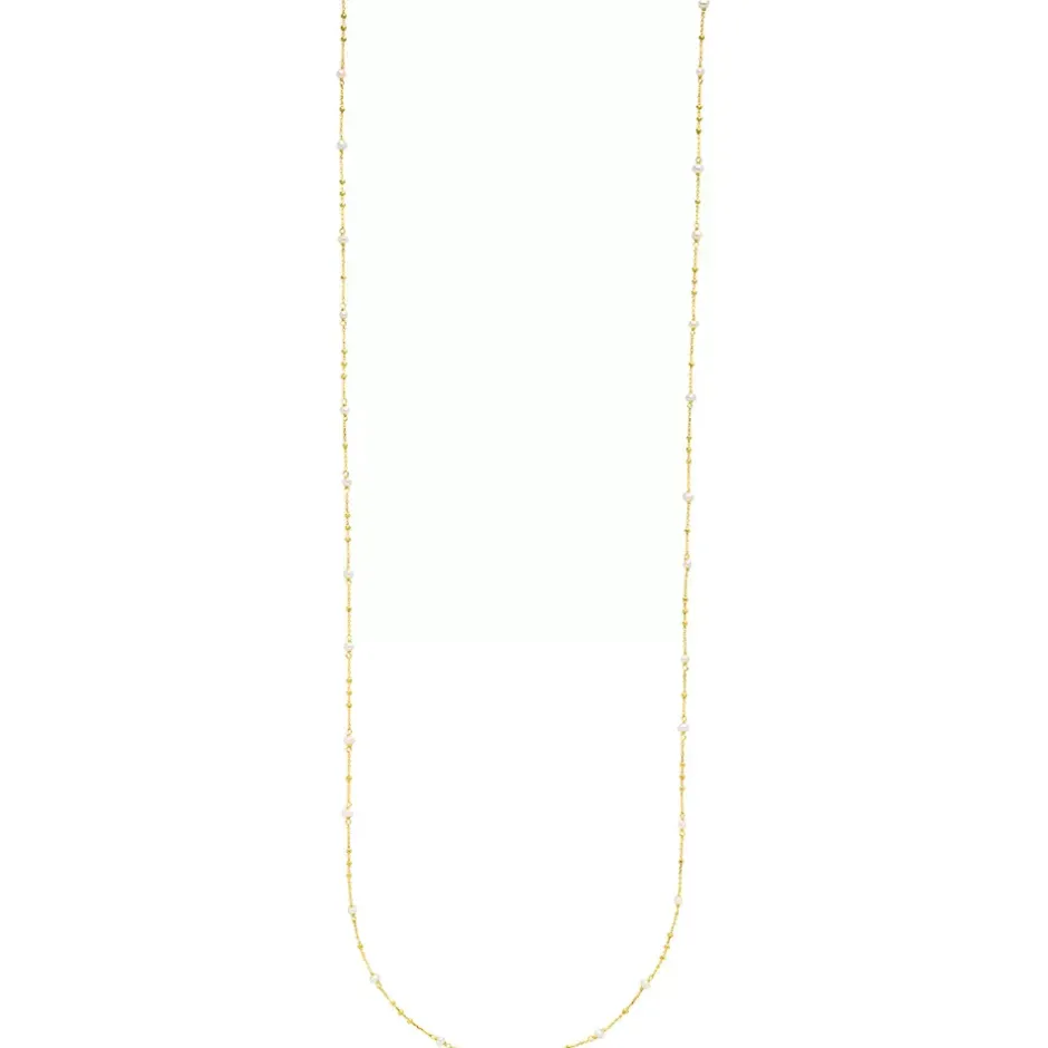 halskette_flying_gems_per_4-1.webp Halskette Flying Gems, Perle, 90cm, 18 Karat Gelbgold vergoldet-LEAF Best