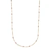 Halskette Flying Gems, Rhodonit, 18 Karat Rosegold vergoldet-LEAF Discount