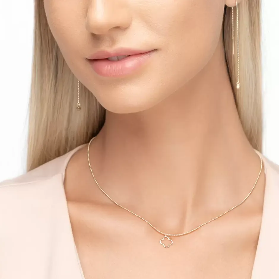 halskette_gentle_clover___2.webp Halskette GENTLE CLOVER, 14 Karat Gelbgold-LEAF Best