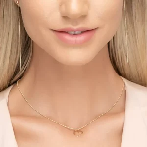 Halskette GENTLE HEART, 14 Karat Gelbgold-LEAF New