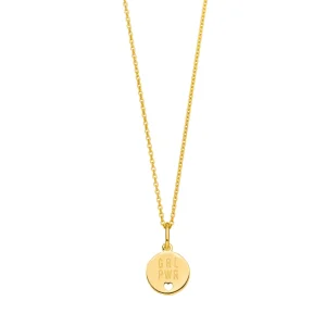 Halskette GRL PWR, 18 Karat Gelbgold-LEAF Clearance