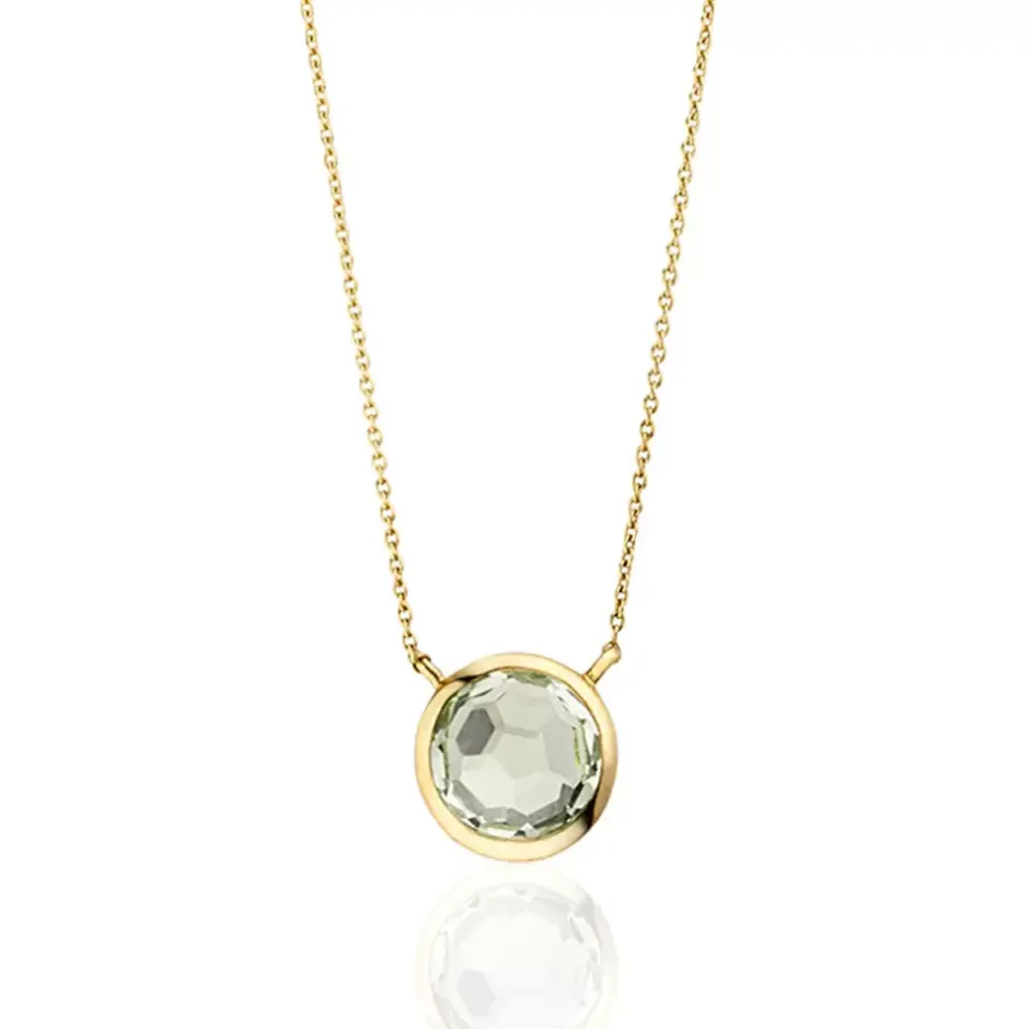 halskette_grner_amethyst__0.webp Halskette Grüner Amethyst, 14 Karat Gelbgold-LEAF Sale