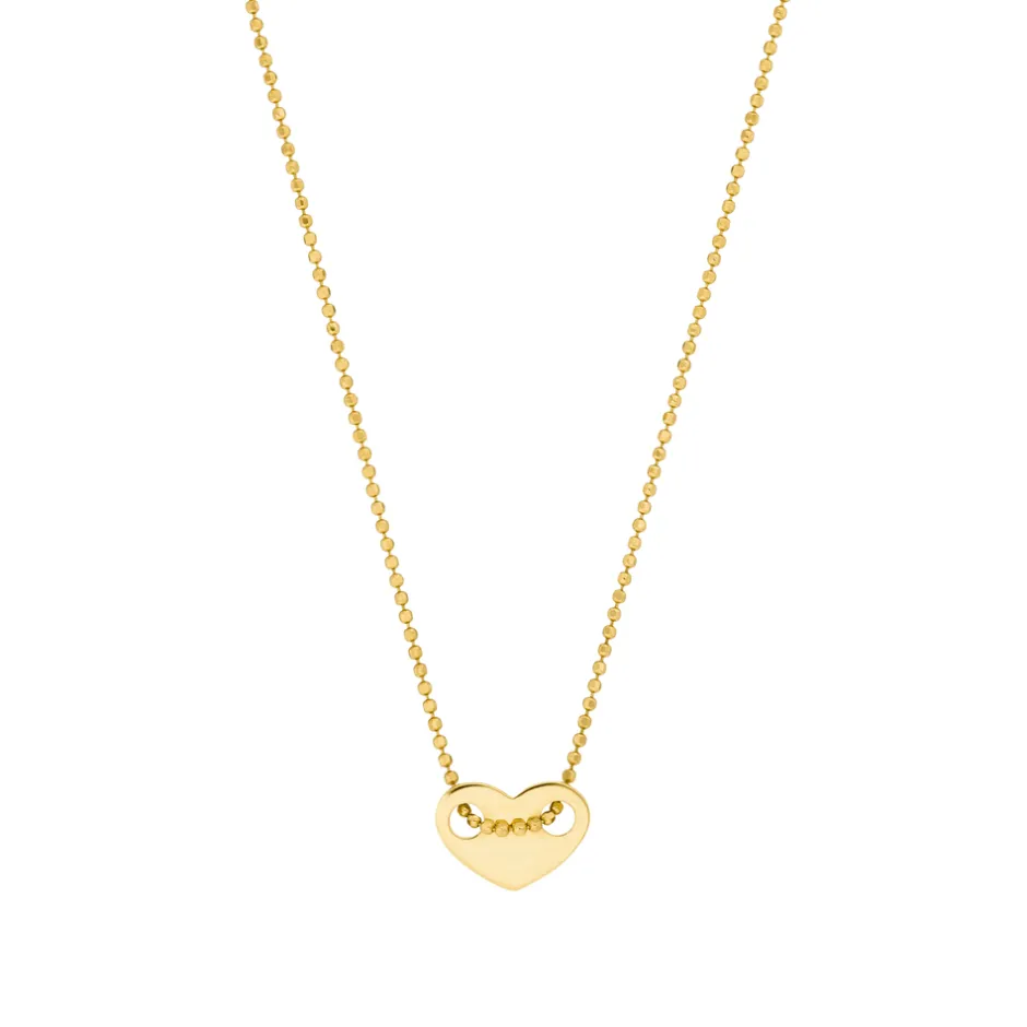 halskette_heart__karat_ge_0.webp Halskette Heart, 14 Karat Gelbgold-LEAF Outlet