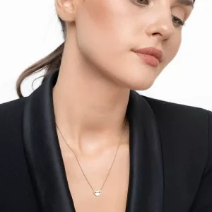 Halskette Heart, 14 Karat Rosegold-LEAF Hot