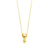 Halskette Heart Drops, 18 Karat Gelbgold vergoldet-LEAF Online