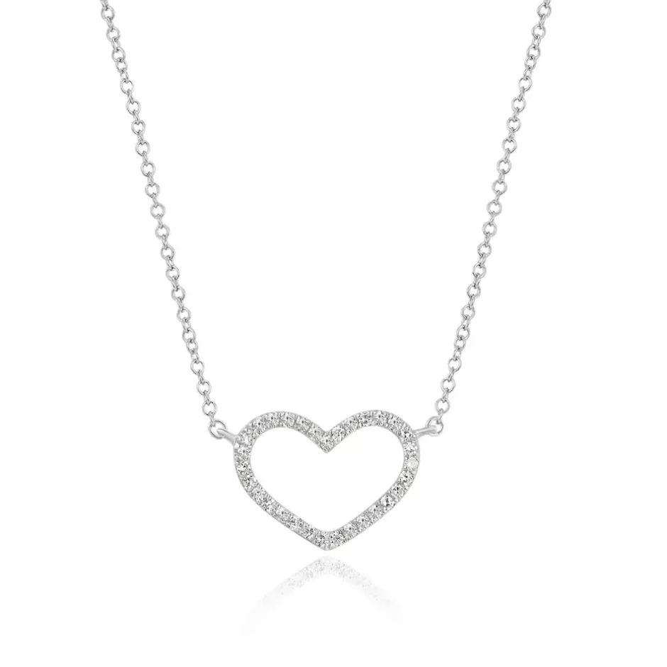 halskette_heart_mit_diama_0-1.webp Halskette Heart mit Diamanten, 18 Karat Weißgold-LEAF Fashion