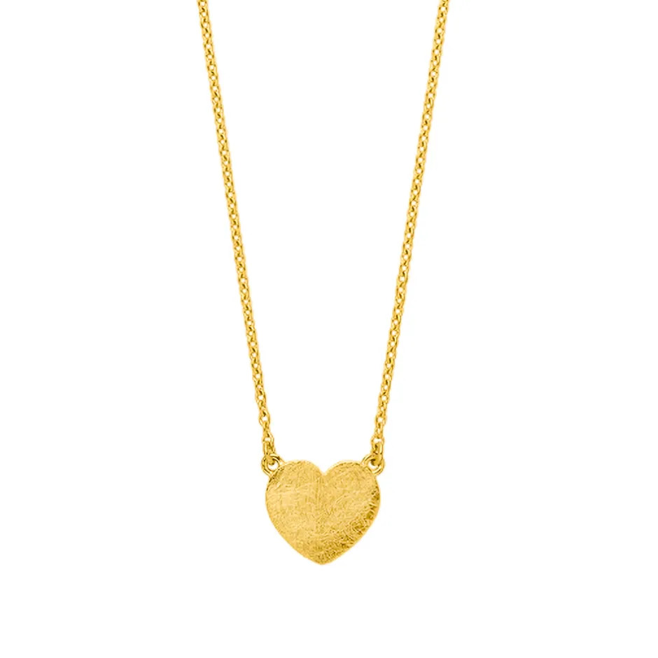 halskette_heartdisc__kara_0.webp Halskette Heart-Disc, 18 Karat Gelbgold vergoldet-LEAF Outlet