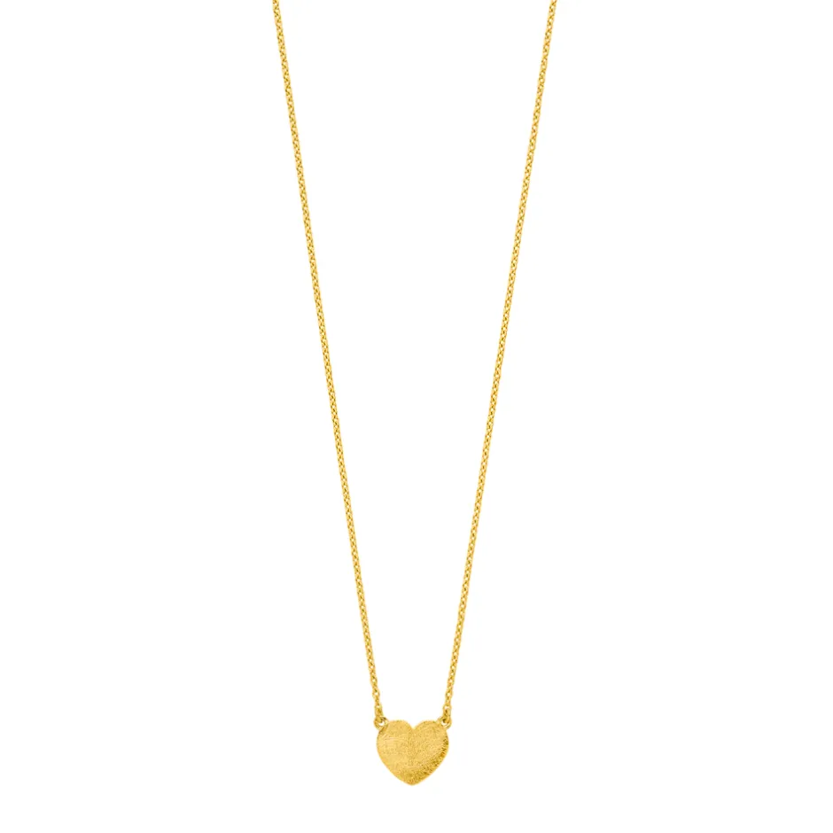 halskette_heartdisc__kara_1.webp Halskette Heart-Disc, 18 Karat Gelbgold vergoldet-LEAF Outlet