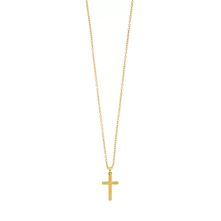 halskette_kreuz__karat_ge_0-1.webp Halskette Kreuz, 18 Karat Gelbgold vergoldet-LEAF Online