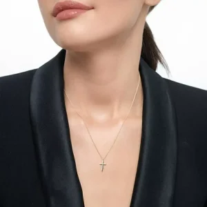 Halskette Kreuz, 14 Karat Gelbgold-LEAF Clearance