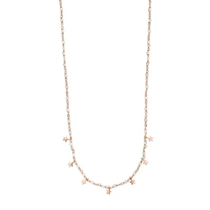 Halskette Labradorit Stars, 18 Karat Rosegold vergoldet-LEAF Discount