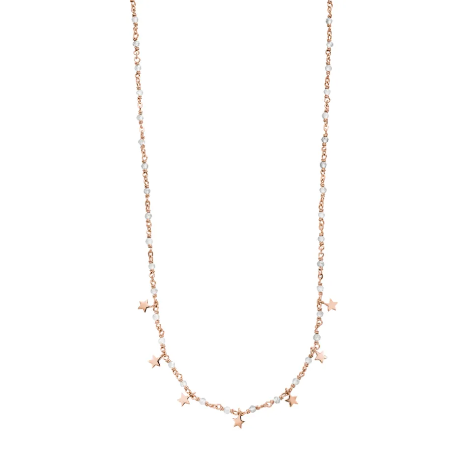halskette_labradorit_star_0-1.webp Halskette Labradorit Stars, 18 Karat Rosegold vergoldet-LEAF Discount