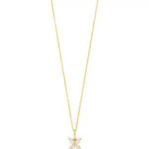 Halskette Flower, 18 Karat Gelbgold-LEAF Hot