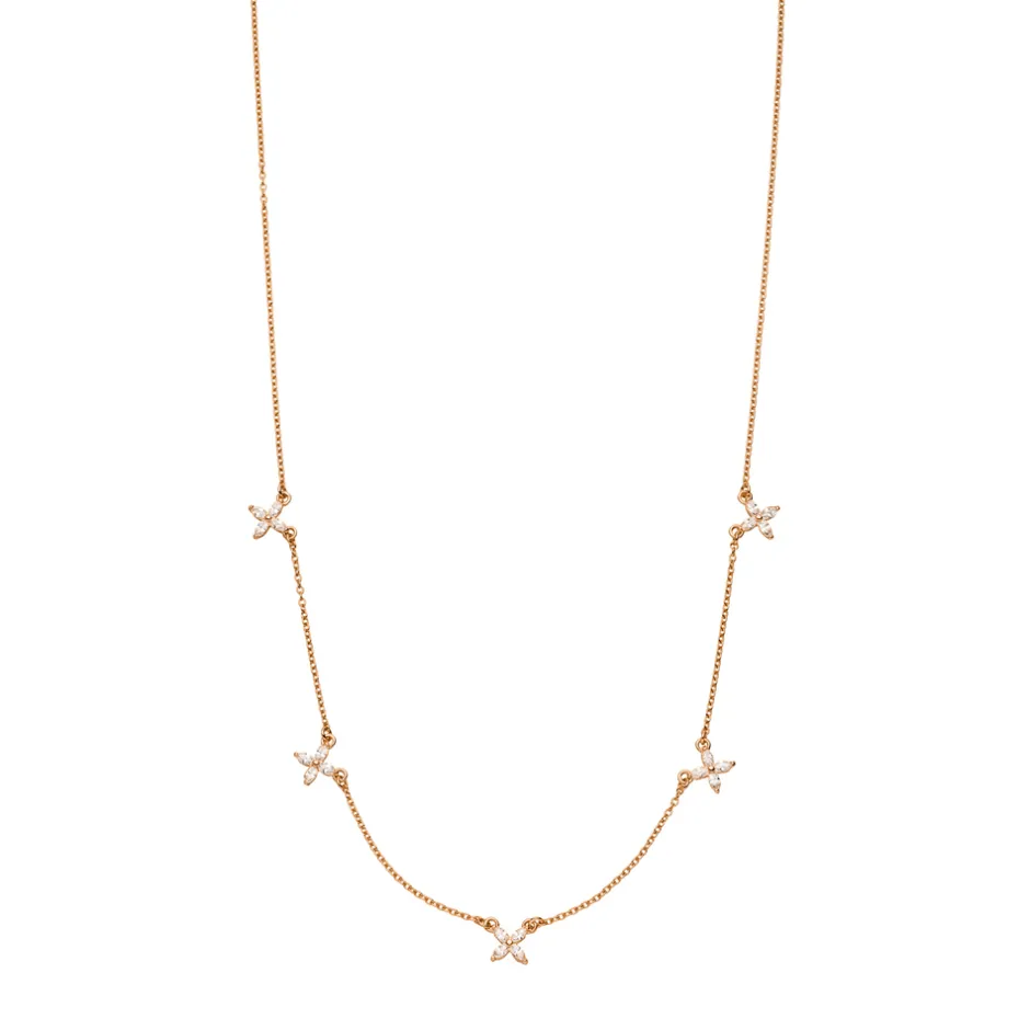 halskette_leaf_flower_cha_0-2.webp Halskette Flower Charms, 18 Karat Rosegold vergoldet-LEAF Clearance
