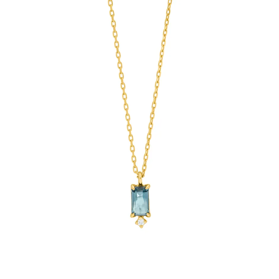 halskette_london_blue_top_3.webp Halskette London Blue Topaz, 14 Karat Gelbgold-LEAF New