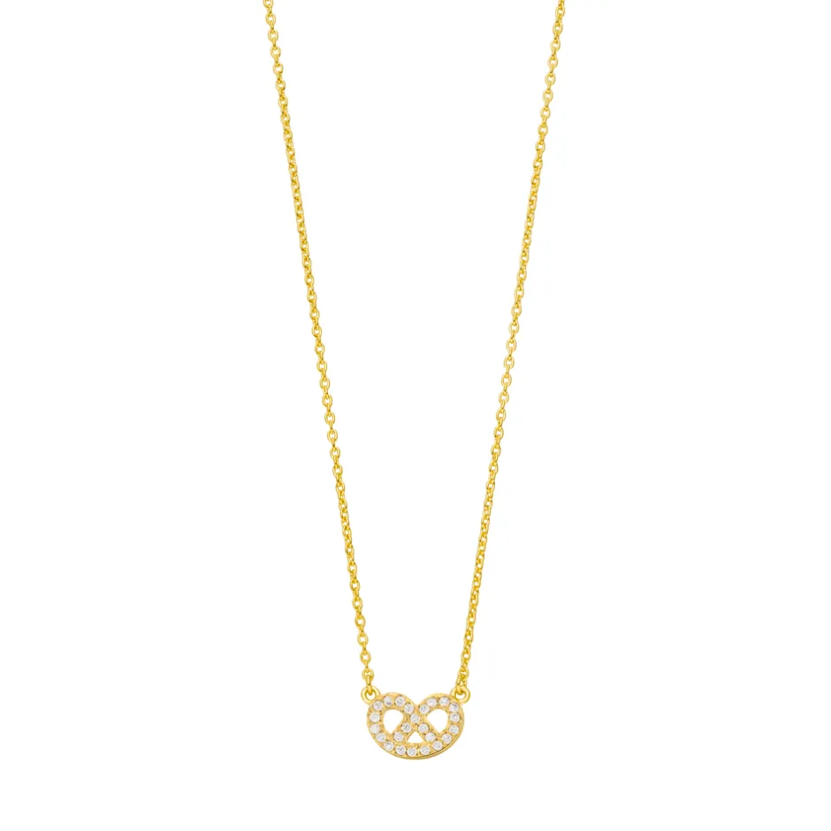 halskette_mini_brezn_mit__0-1.webp Halskette Mini Brezn mit Zirkonia, 18 Karat Gelbgold vergoldet-LEAF Outlet
