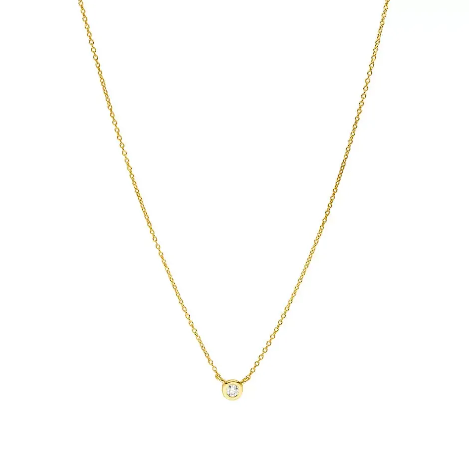 halskette_my_first_diamon_0.webp Halskette MY FIRST DIAMOND, 14 Karat Gelbgold-LEAF Sale