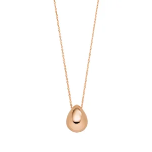 Halskette One Drop, 18 Karat Rosegold vergoldet-LEAF Hot