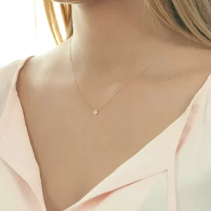Halskette Pavé mit Diamanten, 18 Karat Rosegold-LEAF Sale