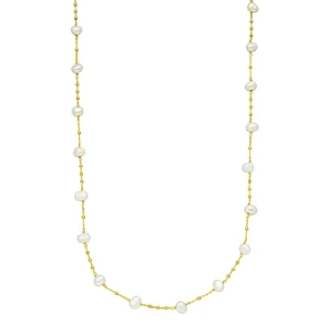 Halskette Perle, 18 Karat Gelbgold-LEAF Sale