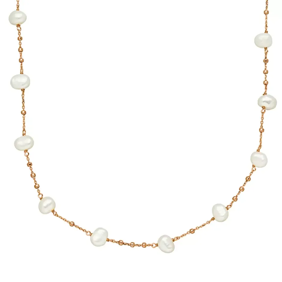 halskette_perle__karat_ro_0.webp Halskette Perle, 18 Karat Rosegold-LEAF Sale