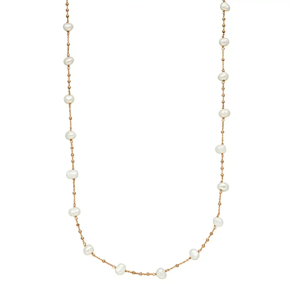halskette_perle__karat_ro_4.webp Halskette Perle, 18 Karat Rosegold-LEAF Sale