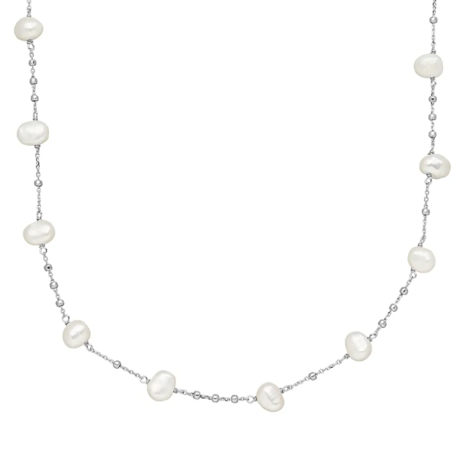 halskette_perle__sterling_0.webp Halskette Perle, 925 Sterlingsilber-LEAF New