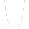 Halskette Perlen Basic, 18 Karat Rosegold vergoldet-LEAF Fashion