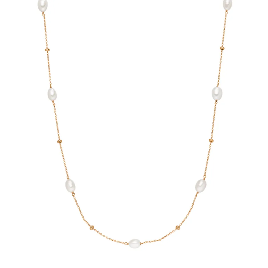halskette_perlen_basic__k_0-1.webp Halskette Perlen Basic, 18 Karat Rosegold vergoldet-LEAF Fashion