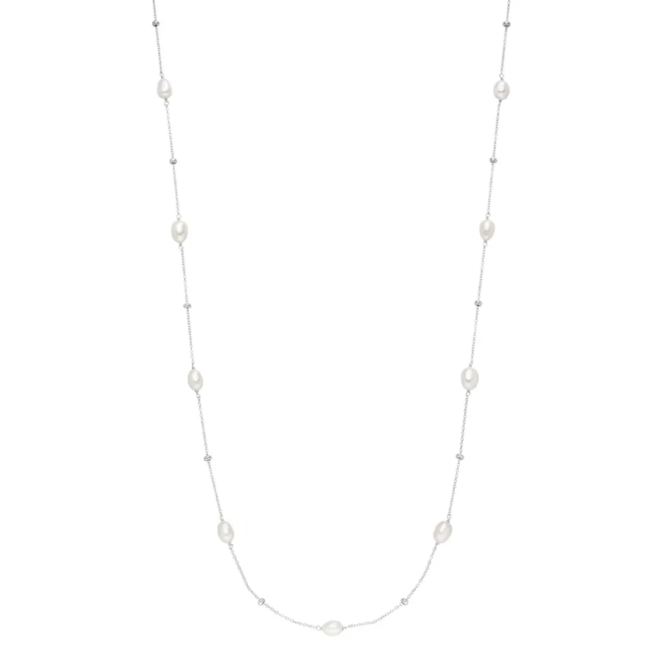halskette_perlen_basic__s_1.webp Halskette Perlen Basic, 925 Sterlingsilber-LEAF Outlet