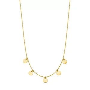 Halskette Platelet, 14 Karat Gelbgold-LEAF New