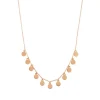 Halskette Platelet, 18 Karat Rosegold vergoldet-LEAF Discount