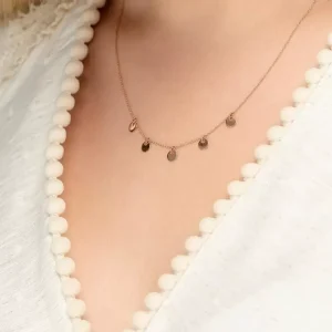 Halskette Platelet, 14 Karat Rosegold-LEAF Outlet