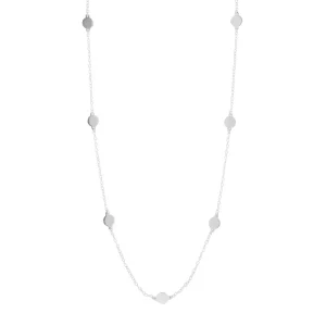 Halskette PlÀttchen, kurz, 925 Sterlingsilber-LEAF Fashion