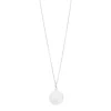 Halskette Plättchen 14mm, 50cm lang, 925 Sterlingsilber-LEAF New