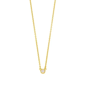 Halskette Pure, 18 Karat Gelbgold vergoldet-LEAF New