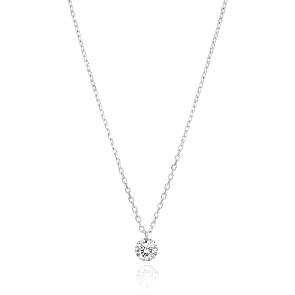 halskette_pure_diamant__k_0-1.webp Halskette PURE Diamant, 18 Karat Weißgold-LEAF Sale
