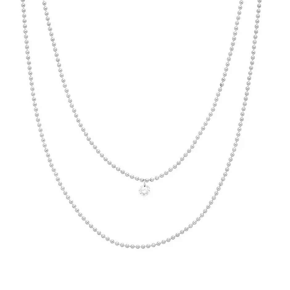 halskette_pure_double_dia_0-1.webp Halskette PURE Double, Diamant, 14 Karat Weißgold-LEAF Clearance