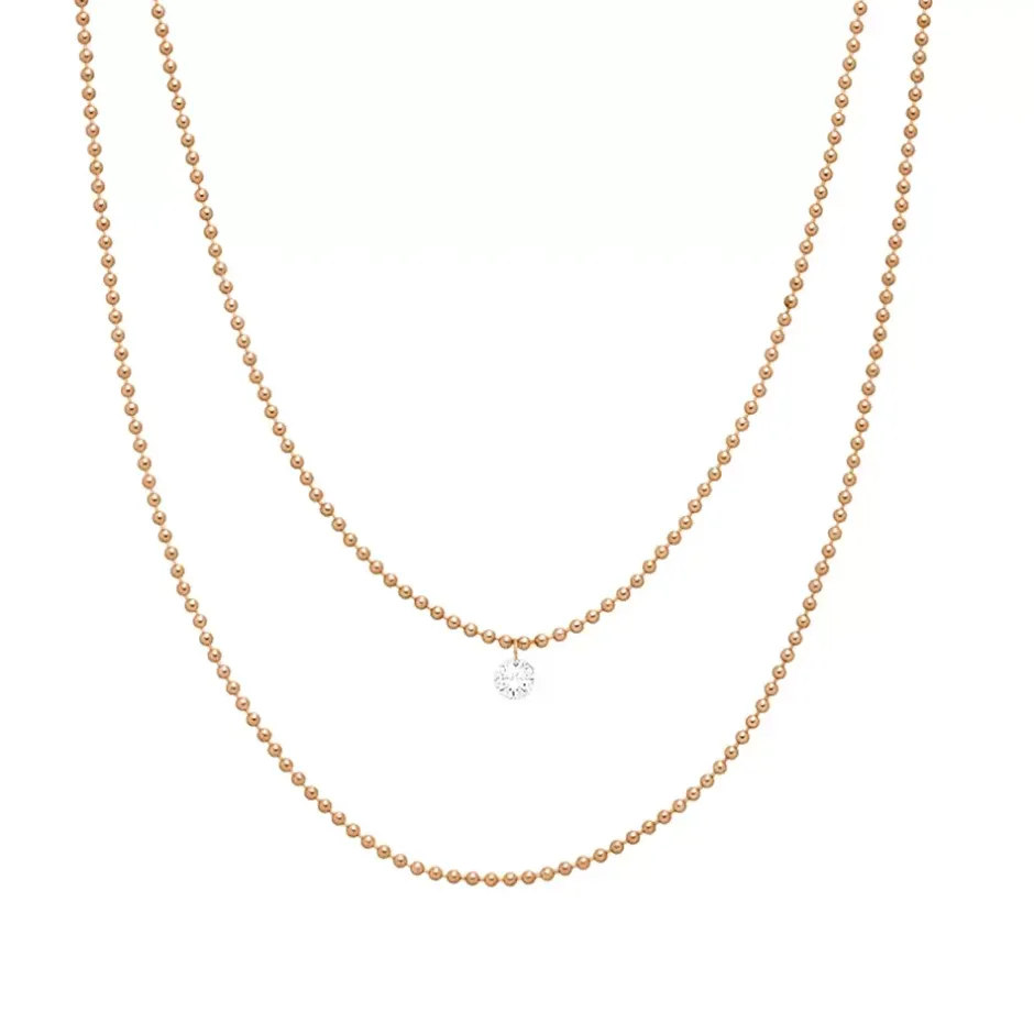 halskette_pure_double_dia_0-2.webp Halskette PURE Double, Diamant, 14 Karat Rosegold-LEAF Sale