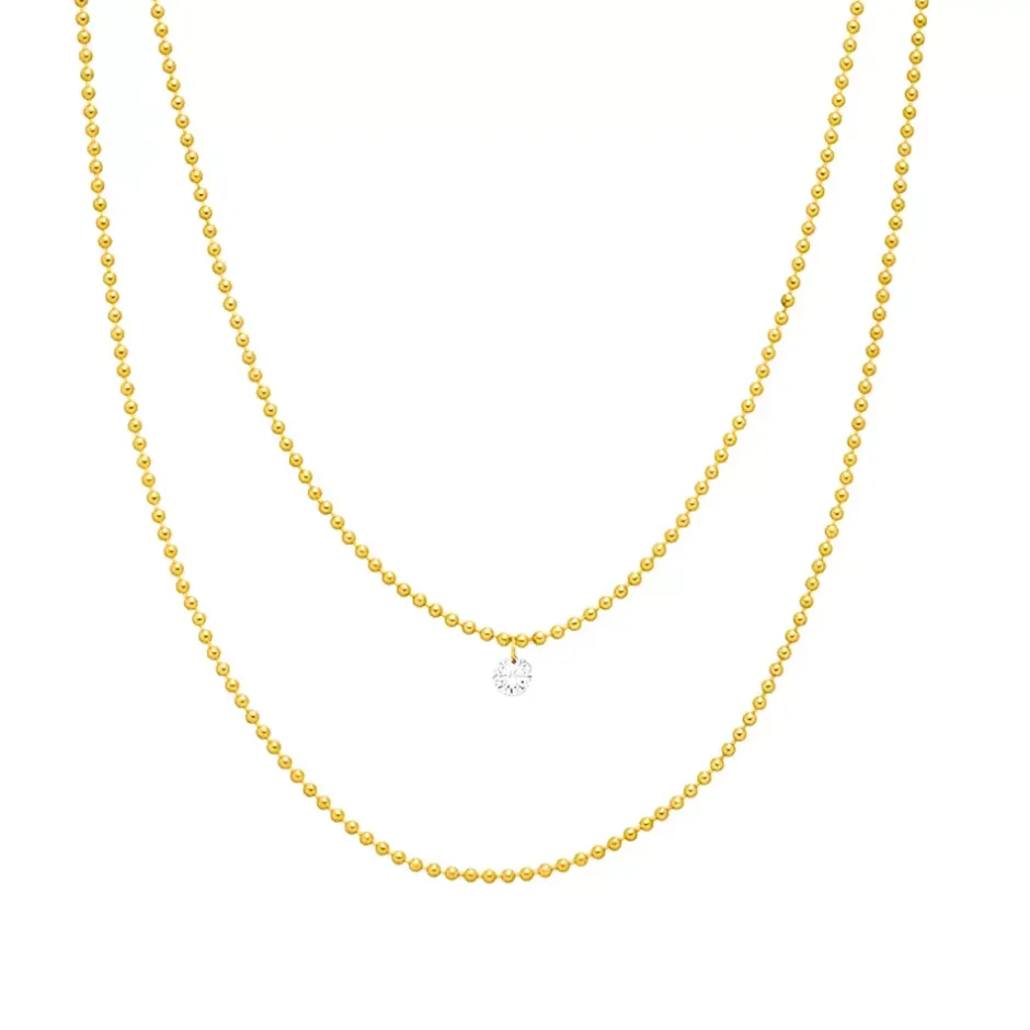 halskette_pure_double_dia_0.webp Halskette PURE Double, Diamant, 14 Karat Gelbgold-LEAF Fashion