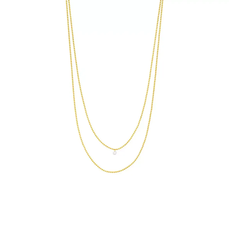halskette_pure_double_dia_3.webp Halskette PURE Double, Diamant, 14 Karat Gelbgold-LEAF Fashion