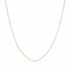 Halskette PURE Quintruple Diamant, 18 Karat Rosegold-LEAF Discount