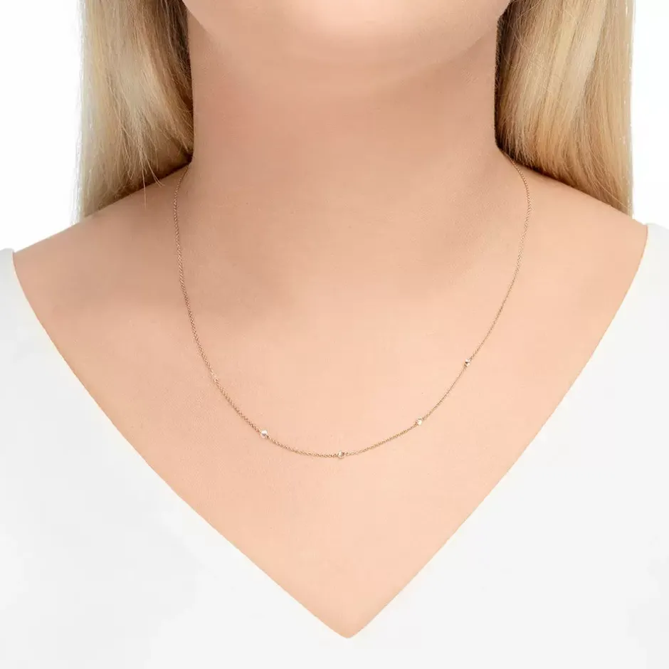 halskette_pure_quintruple_1-2.webp Halskette PURE Quintruple Diamant, 18 Karat Rosegold-LEAF Discount