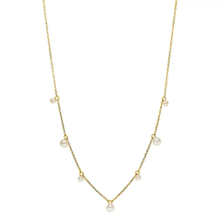 halskette_rain_drop__kara_0.webp Halskette Rain Drop, 18 Karat Gelbgold vergoldet, Perle-LEAF Discount