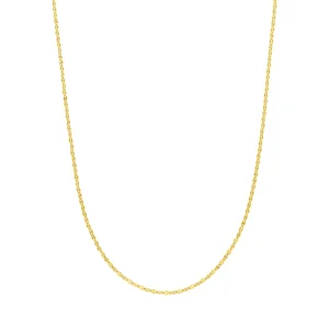 Halskette Shiny Twist, 14 Karat Gelbgold-LEAF Discount