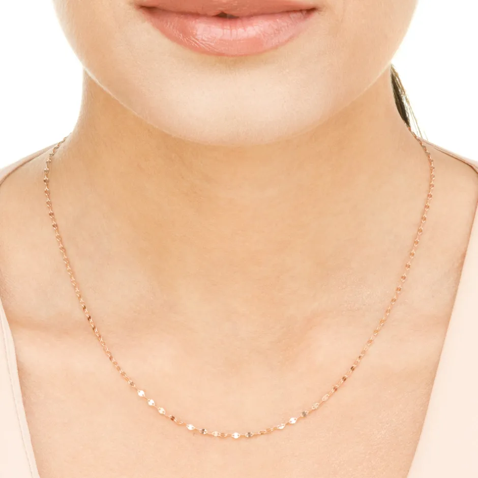 halskette_shiny_twist__ka_1-1.webp Halskette Shiny Twist, 14 Karat Rosegold-LEAF Fashion